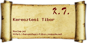 Keresztesi Tibor névjegykártya